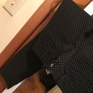 Skinny Ankle Pants, Bi-Stretch, Black&White Size00